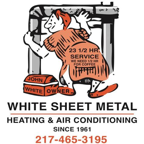 white sheet metal paris il|white sheet metal heating and air.